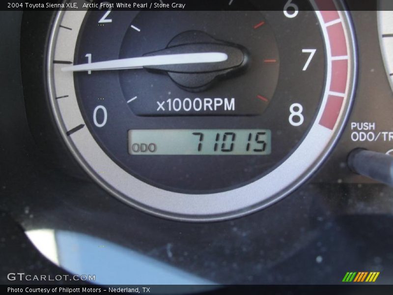 Arctic Frost White Pearl / Stone Gray 2004 Toyota Sienna XLE