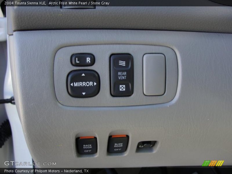 Arctic Frost White Pearl / Stone Gray 2004 Toyota Sienna XLE