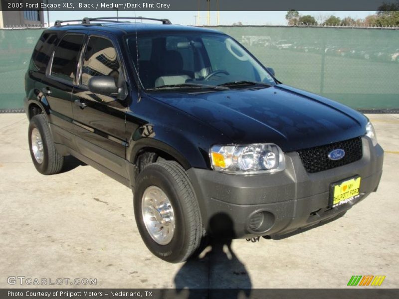 Black / Medium/Dark Flint Grey 2005 Ford Escape XLS