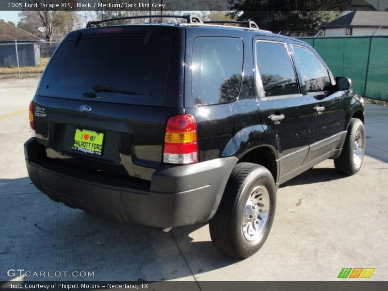 Black / Medium/Dark Flint Grey 2005 Ford Escape XLS