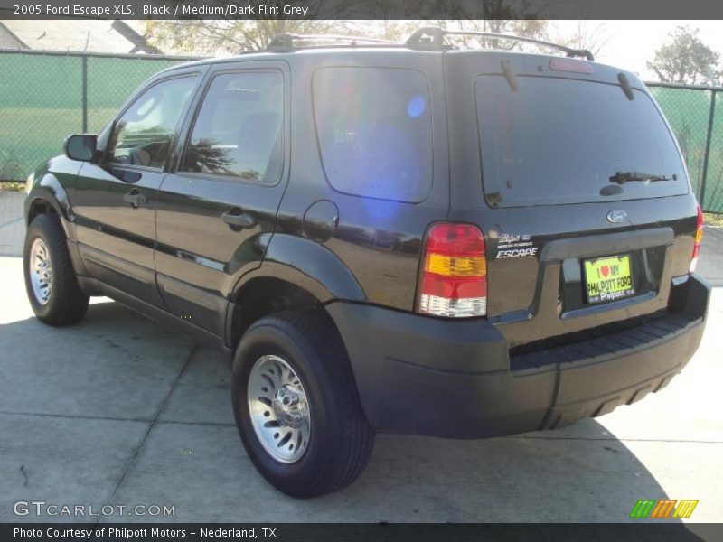 Black / Medium/Dark Flint Grey 2005 Ford Escape XLS