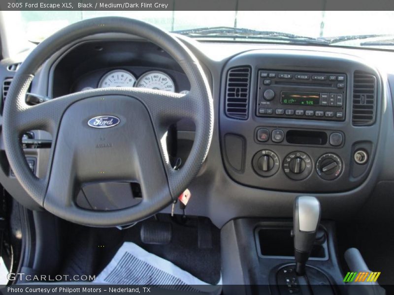 Black / Medium/Dark Flint Grey 2005 Ford Escape XLS