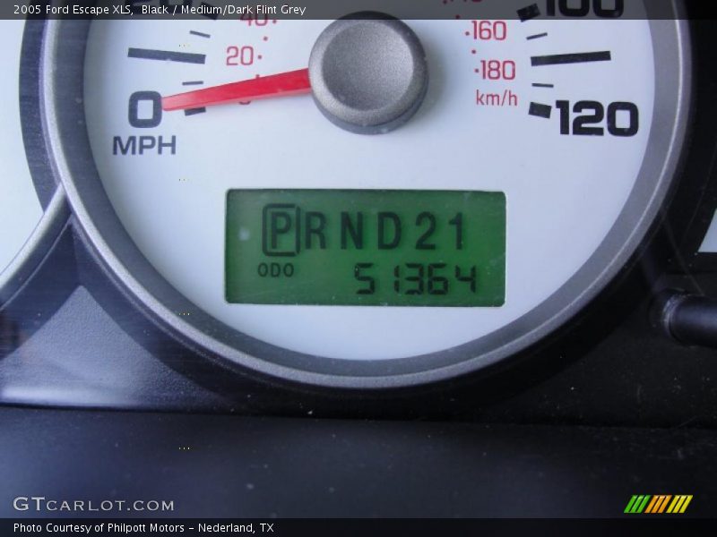 Black / Medium/Dark Flint Grey 2005 Ford Escape XLS
