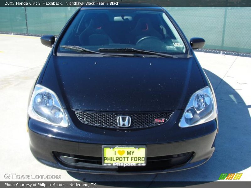 Nighthawk Black Pearl / Black 2005 Honda Civic Si Hatchback