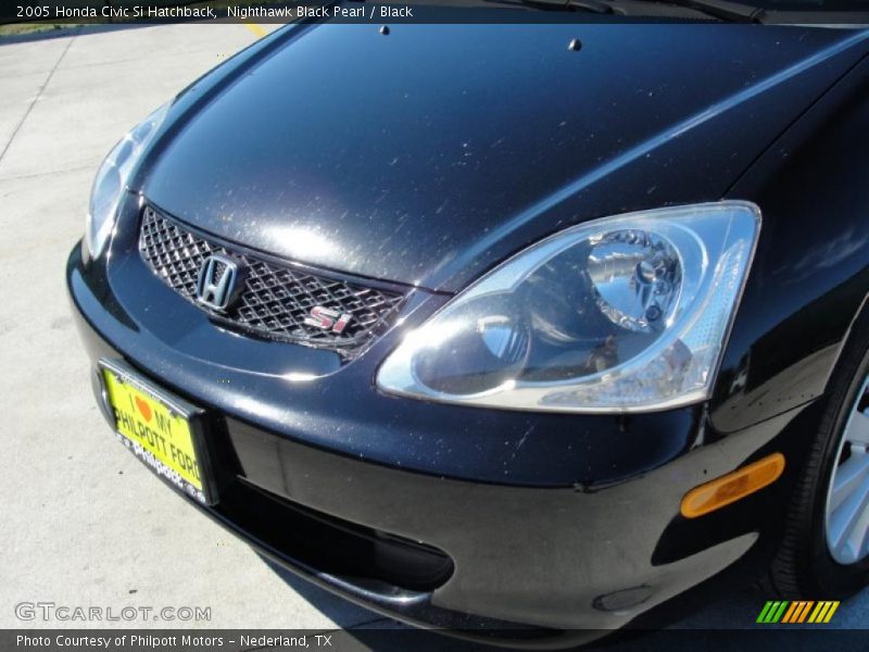 Nighthawk Black Pearl / Black 2005 Honda Civic Si Hatchback