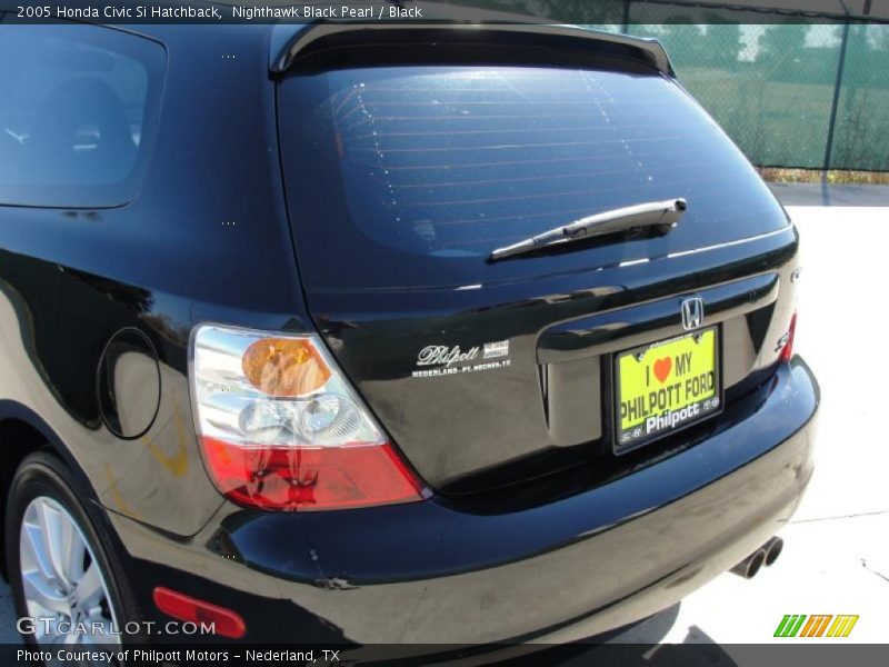 Nighthawk Black Pearl / Black 2005 Honda Civic Si Hatchback