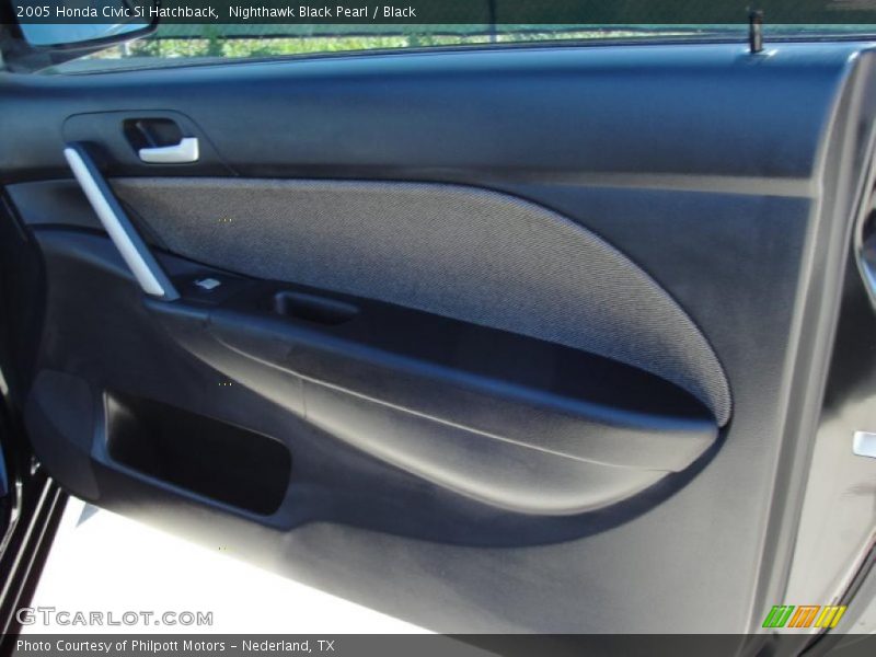 Nighthawk Black Pearl / Black 2005 Honda Civic Si Hatchback