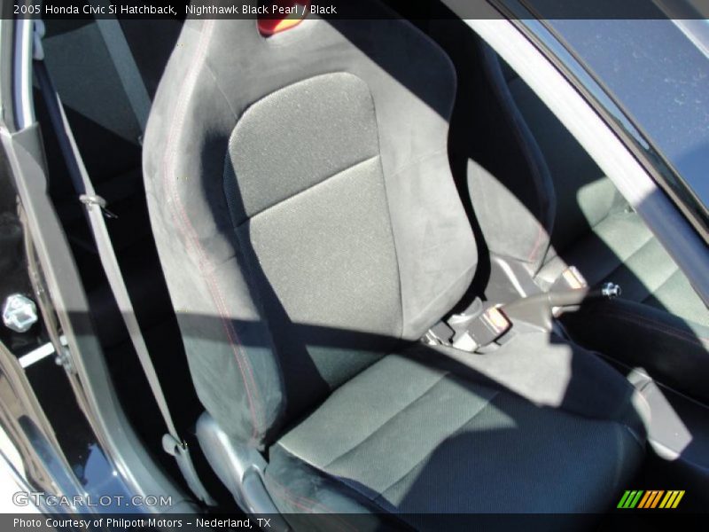 Nighthawk Black Pearl / Black 2005 Honda Civic Si Hatchback