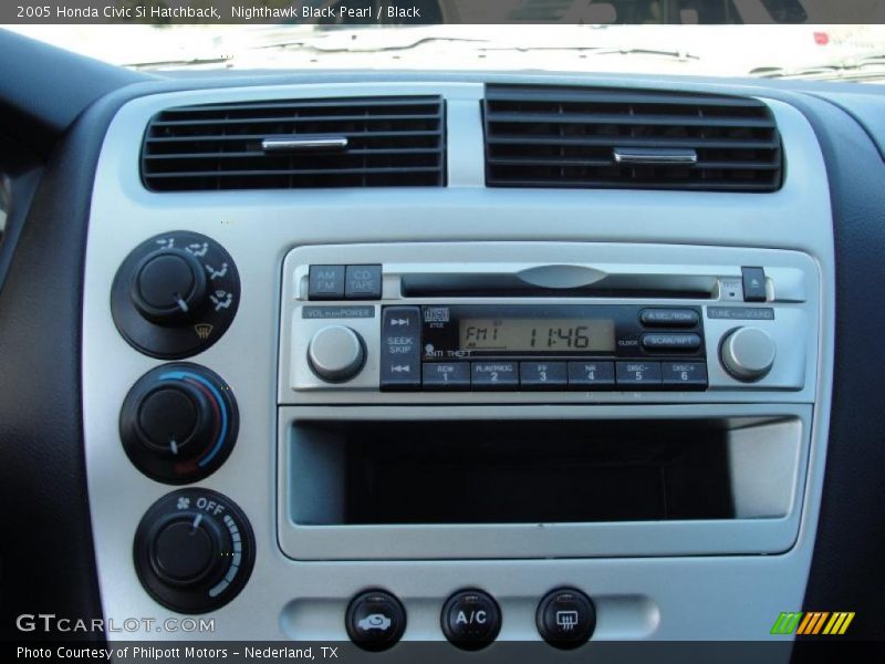 Nighthawk Black Pearl / Black 2005 Honda Civic Si Hatchback
