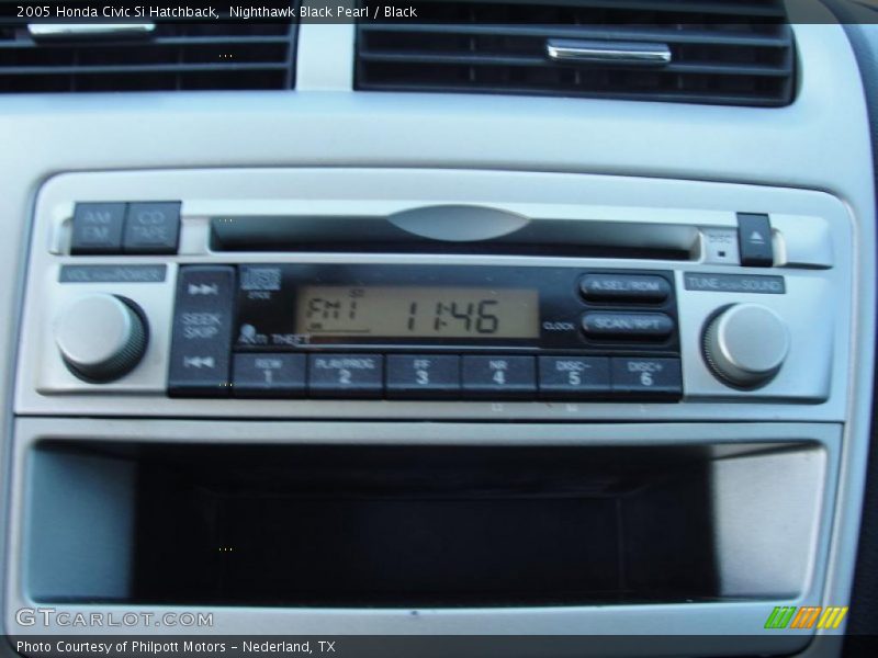 Nighthawk Black Pearl / Black 2005 Honda Civic Si Hatchback