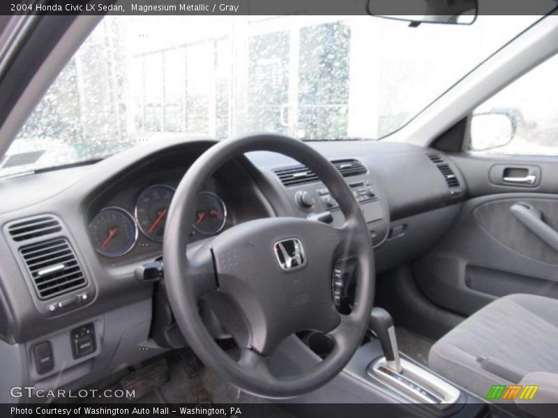 Magnesium Metallic / Gray 2004 Honda Civic LX Sedan