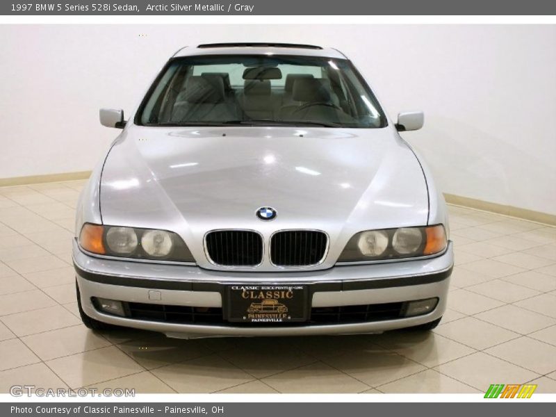 Arctic Silver Metallic / Gray 1997 BMW 5 Series 528i Sedan