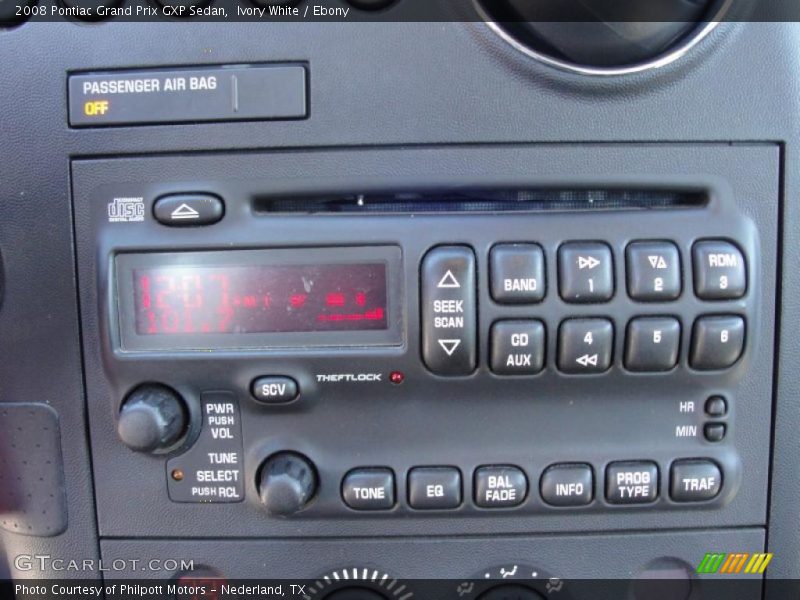 Ivory White / Ebony 2008 Pontiac Grand Prix GXP Sedan