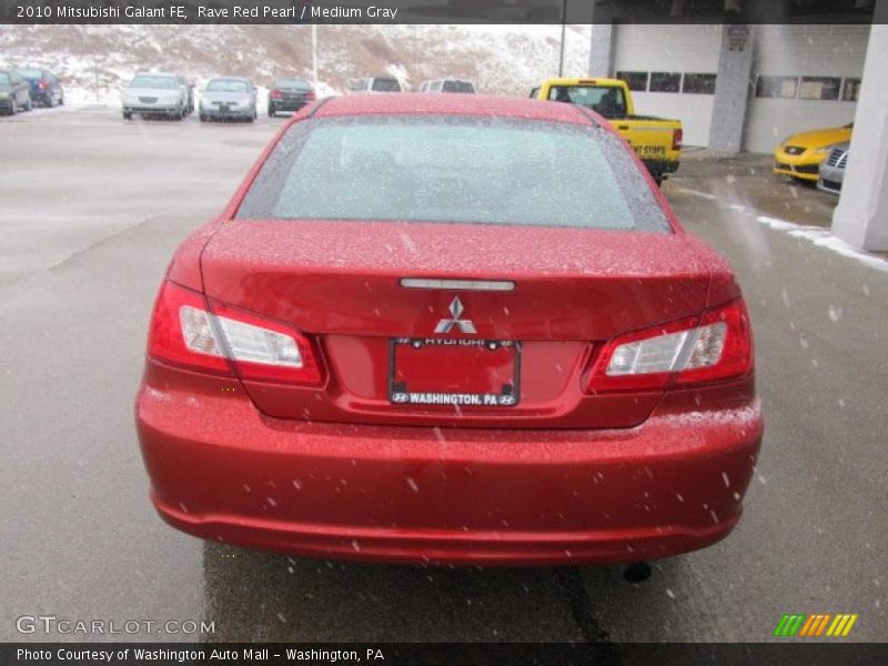 Rave Red Pearl / Medium Gray 2010 Mitsubishi Galant FE