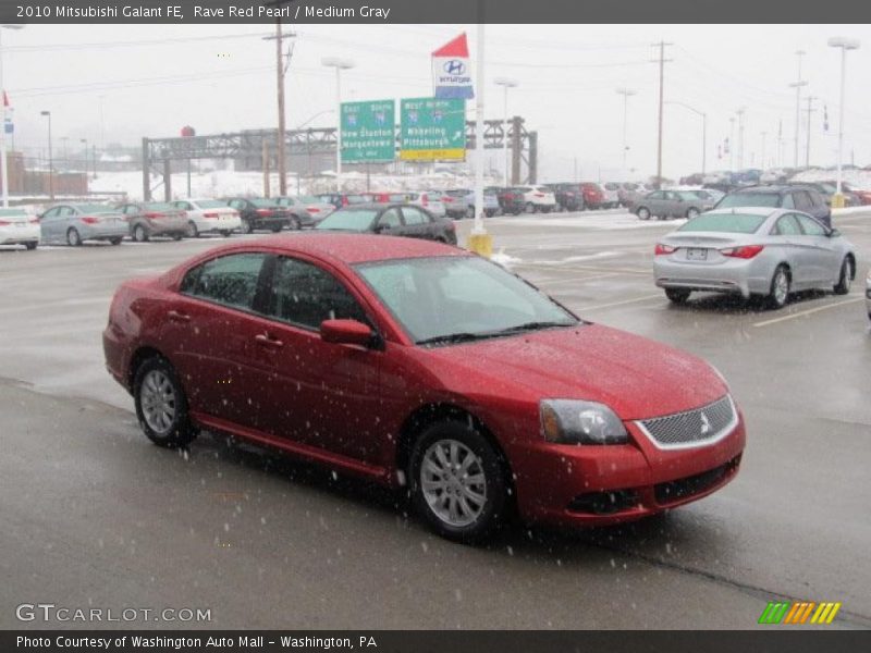 Rave Red Pearl / Medium Gray 2010 Mitsubishi Galant FE