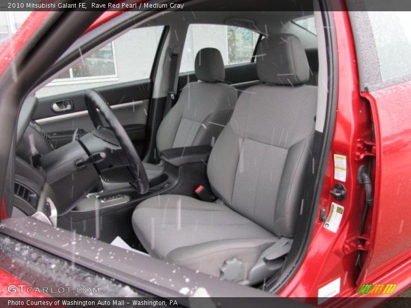 Rave Red Pearl / Medium Gray 2010 Mitsubishi Galant FE