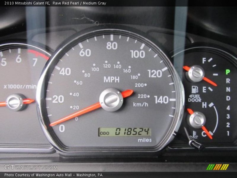 Rave Red Pearl / Medium Gray 2010 Mitsubishi Galant FE