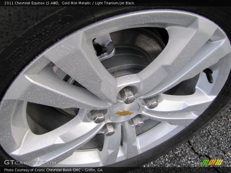 Gold Mist Metallic / Light Titanium/Jet Black 2011 Chevrolet Equinox LS AWD