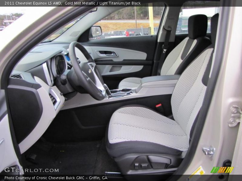 Gold Mist Metallic / Light Titanium/Jet Black 2011 Chevrolet Equinox LS AWD