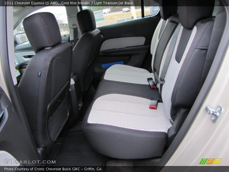 Gold Mist Metallic / Light Titanium/Jet Black 2011 Chevrolet Equinox LS AWD