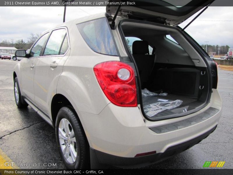 Gold Mist Metallic / Light Titanium/Jet Black 2011 Chevrolet Equinox LS AWD