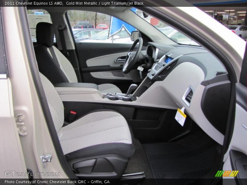 Gold Mist Metallic / Light Titanium/Jet Black 2011 Chevrolet Equinox LS AWD