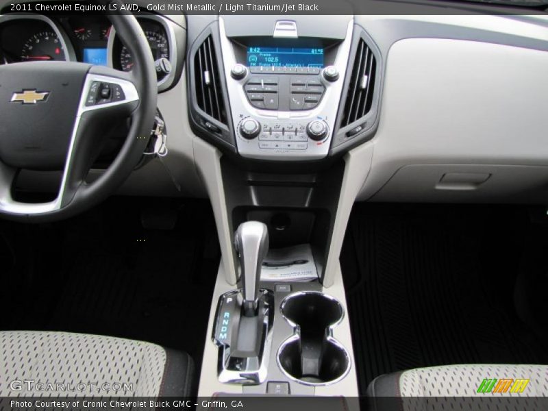 Gold Mist Metallic / Light Titanium/Jet Black 2011 Chevrolet Equinox LS AWD
