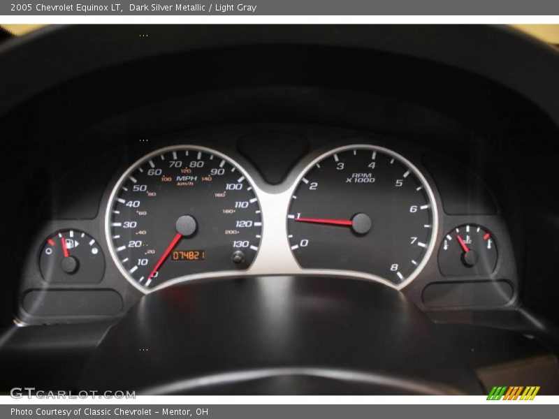 Dark Silver Metallic / Light Gray 2005 Chevrolet Equinox LT