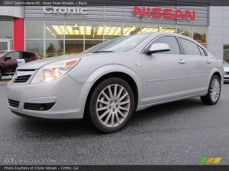 Silver Pearl Metallic / Black 2007 Saturn Aura XR