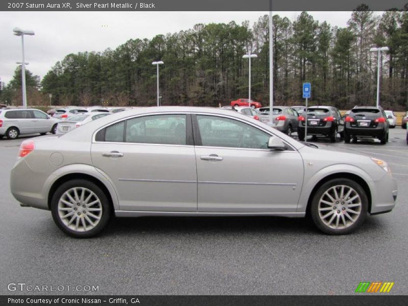 Silver Pearl Metallic / Black 2007 Saturn Aura XR