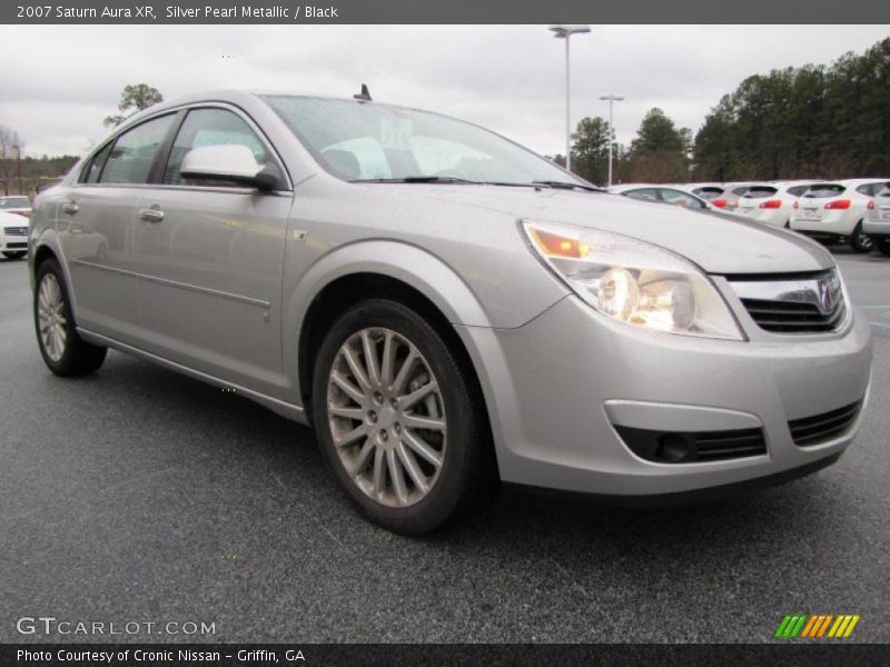 Silver Pearl Metallic / Black 2007 Saturn Aura XR