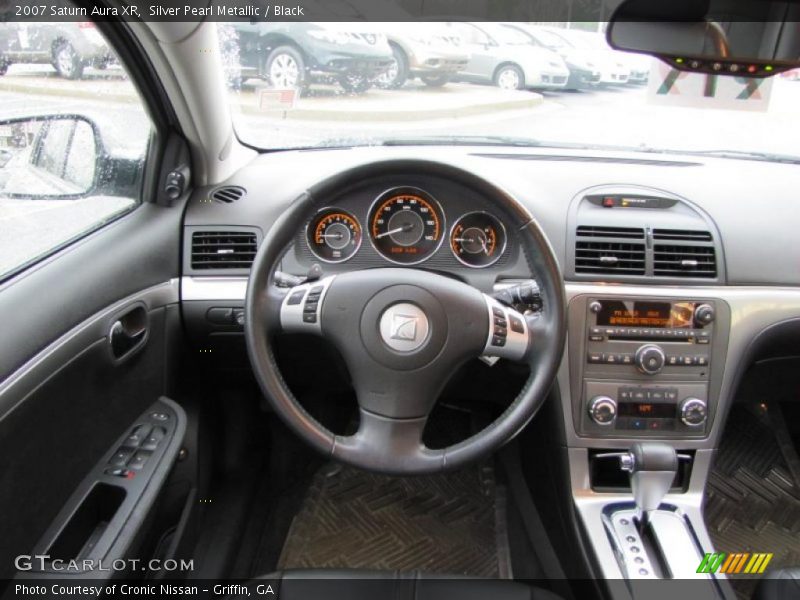 Silver Pearl Metallic / Black 2007 Saturn Aura XR