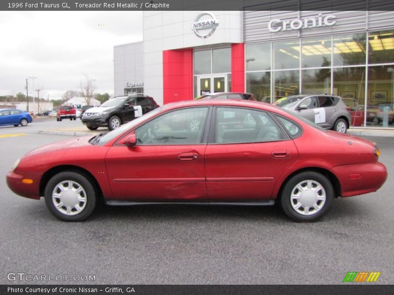 Toreador Red Metallic / Graphite 1996 Ford Taurus GL