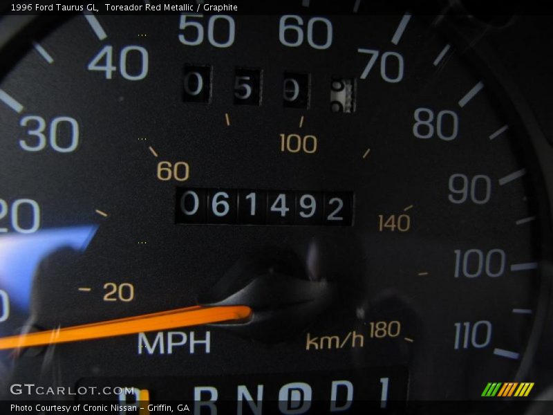 Toreador Red Metallic / Graphite 1996 Ford Taurus GL