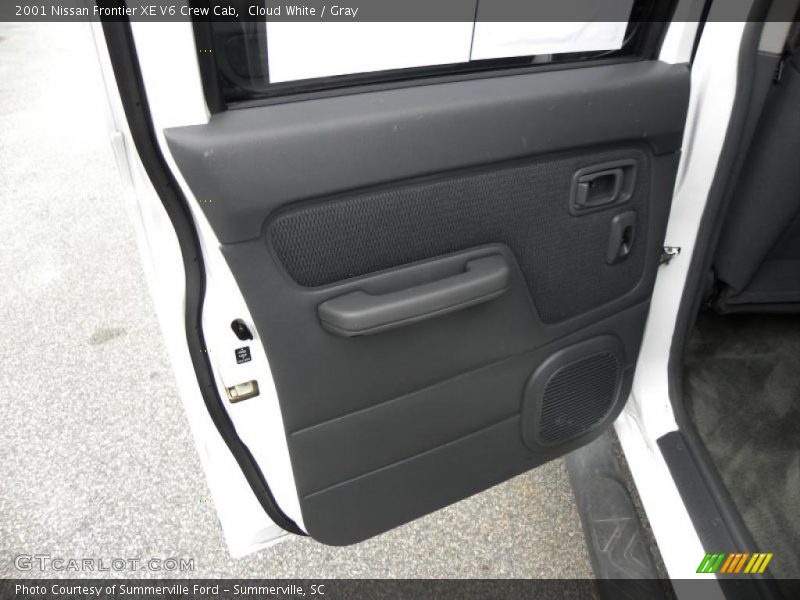 Cloud White / Gray 2001 Nissan Frontier XE V6 Crew Cab