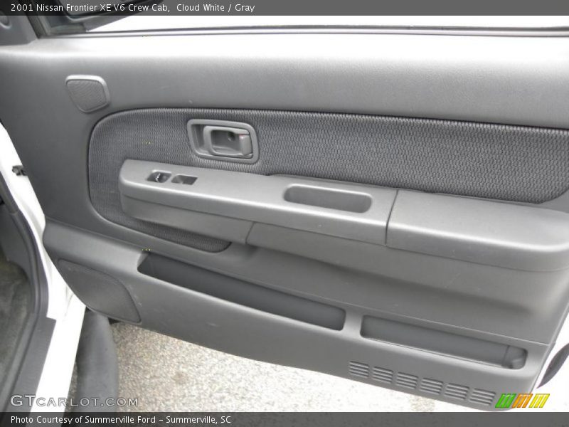 Cloud White / Gray 2001 Nissan Frontier XE V6 Crew Cab