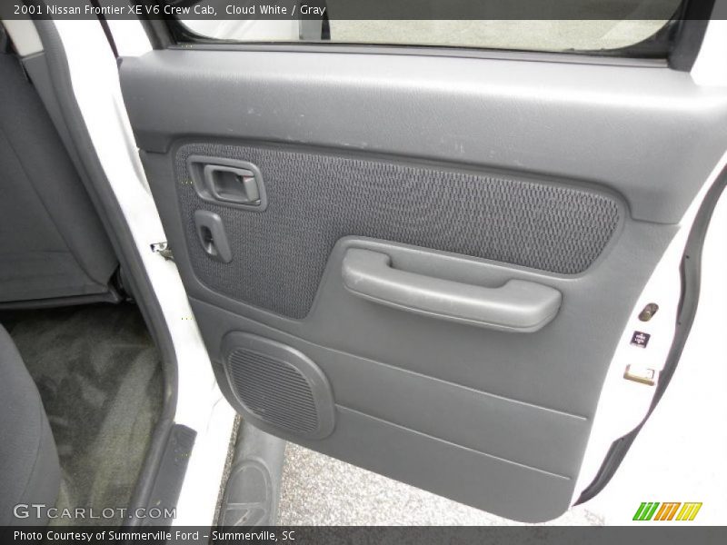Cloud White / Gray 2001 Nissan Frontier XE V6 Crew Cab