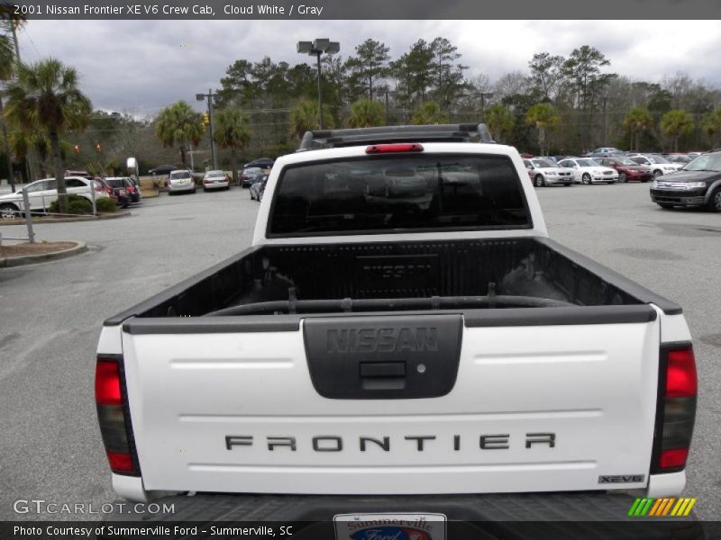 Cloud White / Gray 2001 Nissan Frontier XE V6 Crew Cab