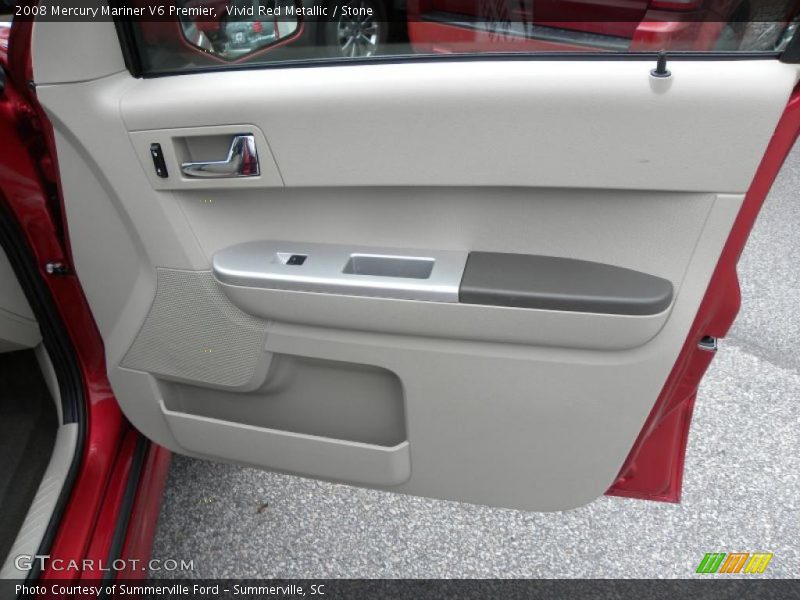 Vivid Red Metallic / Stone 2008 Mercury Mariner V6 Premier