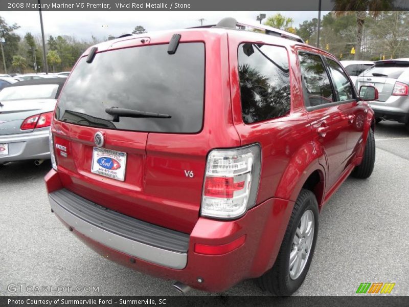 Vivid Red Metallic / Stone 2008 Mercury Mariner V6 Premier