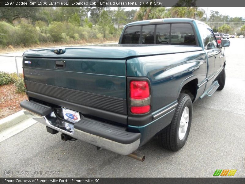 Emerald Green Metallic / Mist Gray 1997 Dodge Ram 1500 Laramie SLT Extended Cab