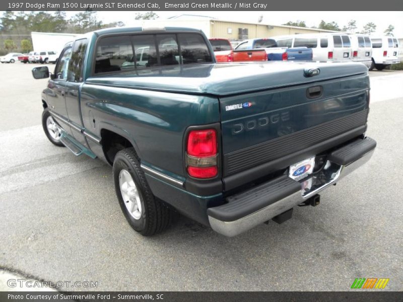 Emerald Green Metallic / Mist Gray 1997 Dodge Ram 1500 Laramie SLT Extended Cab