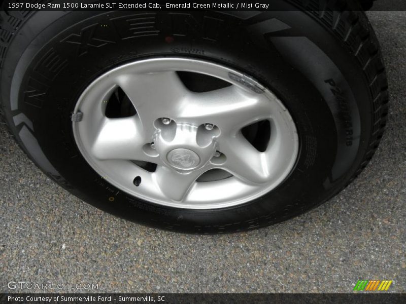 Emerald Green Metallic / Mist Gray 1997 Dodge Ram 1500 Laramie SLT Extended Cab