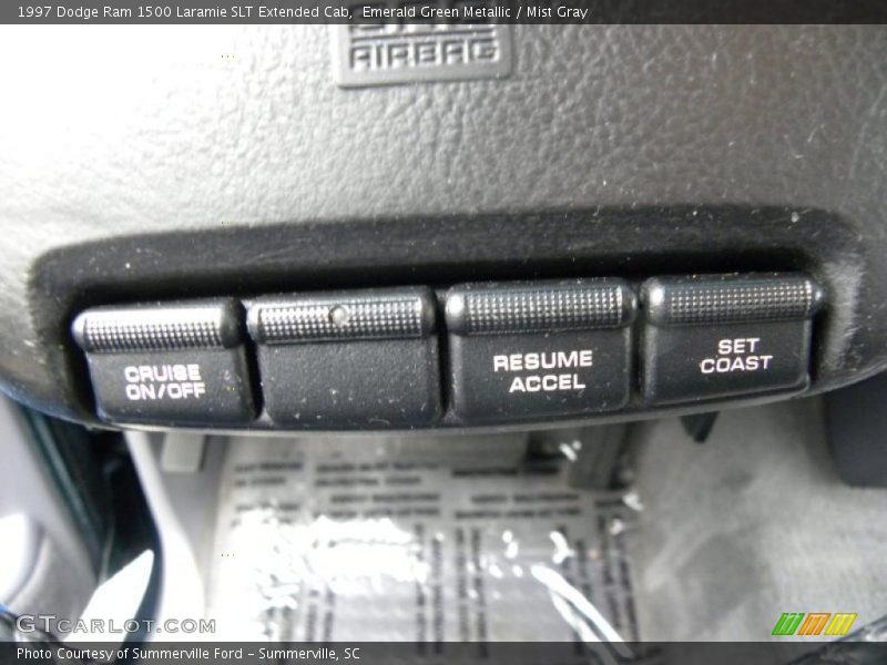 Emerald Green Metallic / Mist Gray 1997 Dodge Ram 1500 Laramie SLT Extended Cab