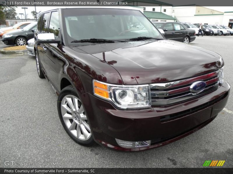 Bordeaux Reserve Red Metallic / Charcoal Black 2011 Ford Flex Limited
