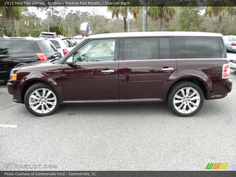 Bordeaux Reserve Red Metallic / Charcoal Black 2011 Ford Flex Limited