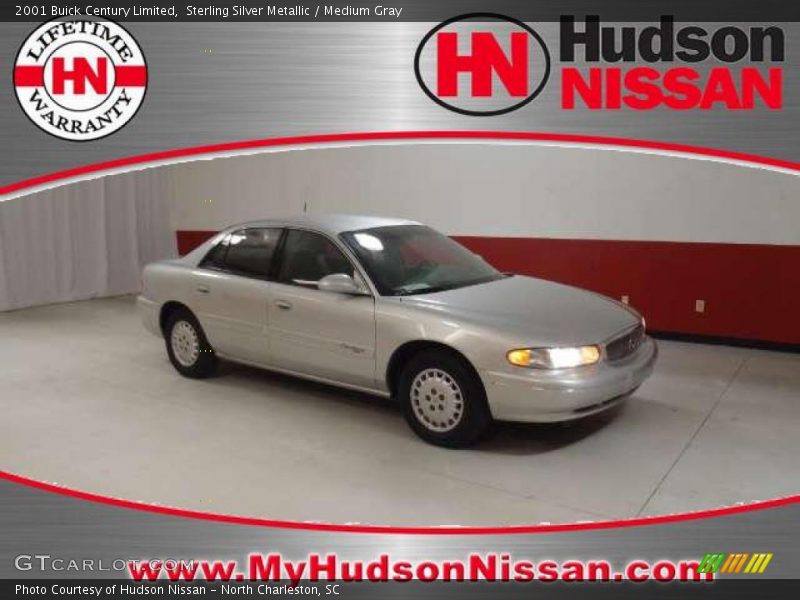Sterling Silver Metallic / Medium Gray 2001 Buick Century Limited