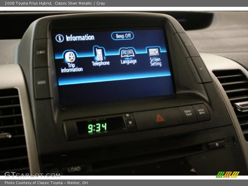 Classic Silver Metallic / Gray 2008 Toyota Prius Hybrid
