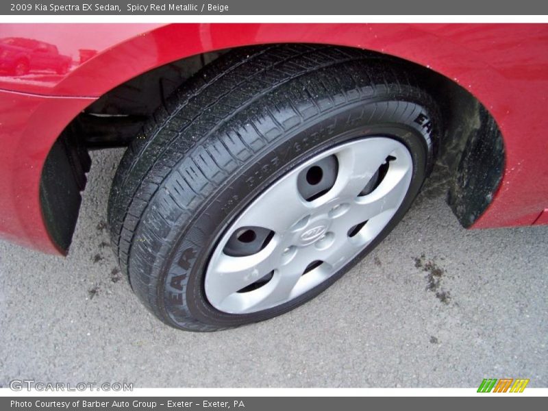 Spicy Red Metallic / Beige 2009 Kia Spectra EX Sedan