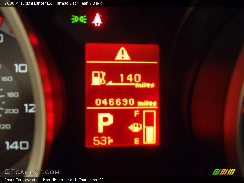 Tarmac Black Pearl / Black 2008 Mitsubishi Lancer ES